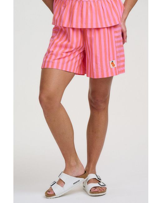 Sugarhill Pink Eliza Shorts, Tropical Crush Stripe