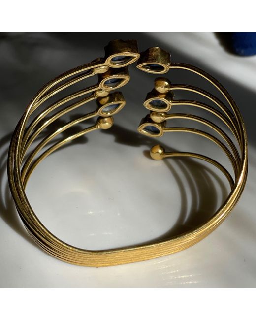 Veronica Tharmalingam Metallic Jahnavi Multi Stacking Style Fluid Bangle And Bracelet Adjustable