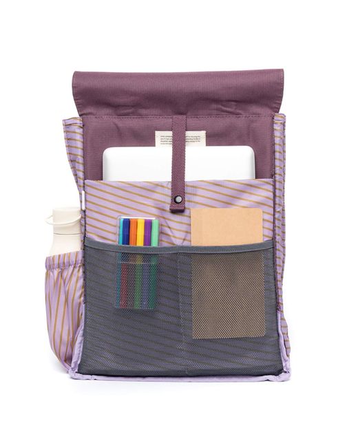 Lefrik Purple Handy Backpack Stripes
