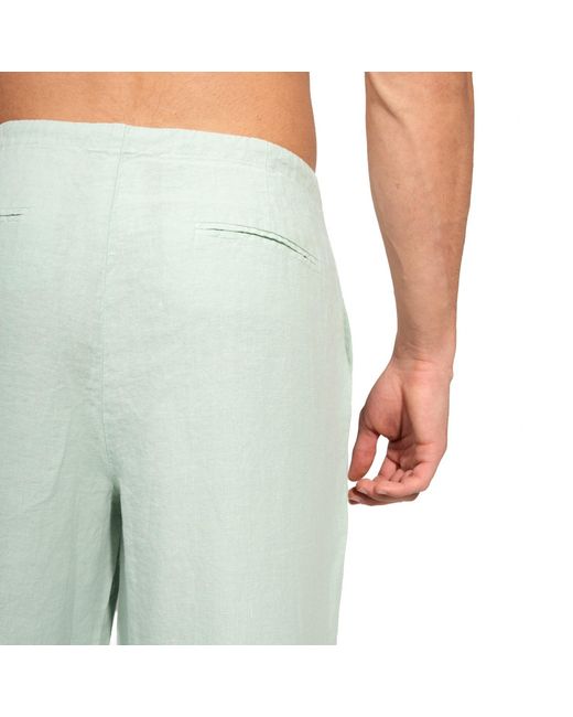 Maison Tangerine Green Linen Wide Leg Long Trousers Mint For