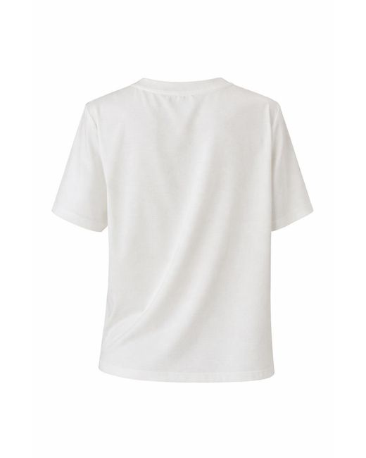 Exquise White Neutrals Alanna Embroidered Tshirt