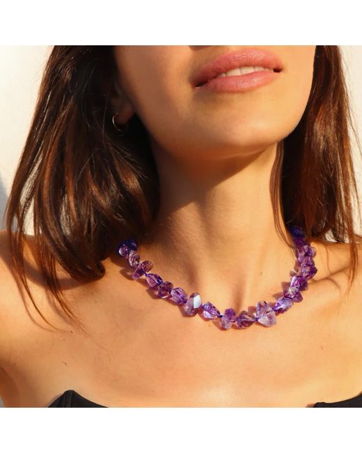 Mineralgems•Studio Purple Amethyst Ametrine Necklace