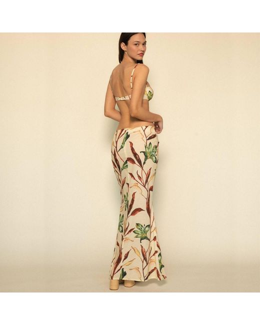 Montce Metallic Rooted Floral Natalia Skirt