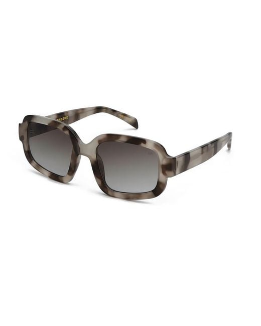 A.Kjærbede Gray Pluto Sunglasses Cookie Dough