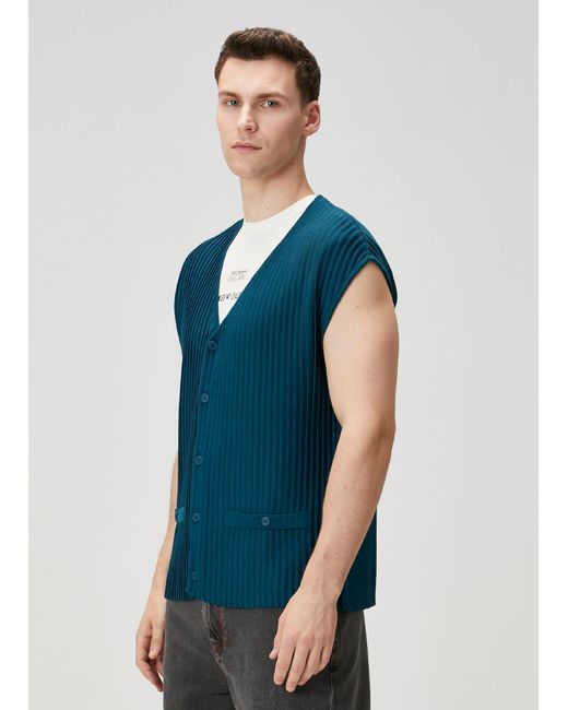 Pcfg Blue Knitted Vest