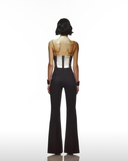 Maison sél Black Corsetted Jumpsuit –
