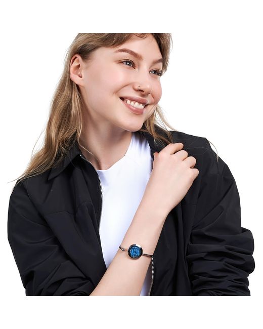 My Little Nature Blue Premium Quality Designer Cuff Bracelet With Natural Stones – Statement Jewelry