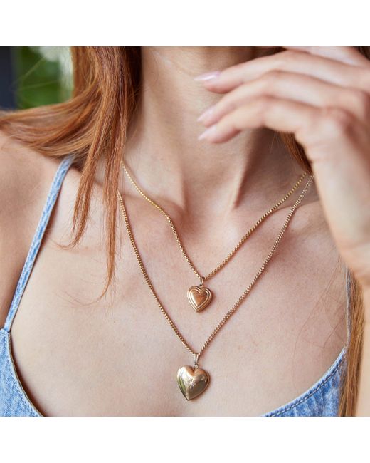 Maya Brenner Metallic Heart Locket Charm
