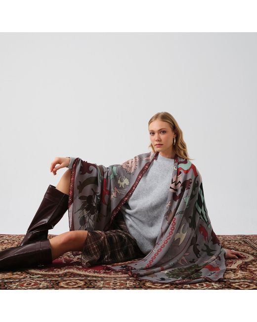 Iodes Blue Shadow Shawl