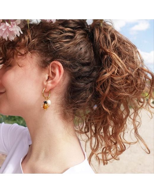 Smilla Brav Metallic Bee Earrings