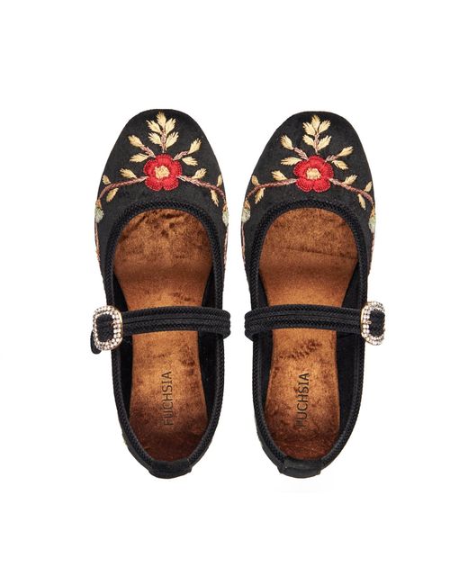 Fuchsia Shoes Black Paradise Mary Jane