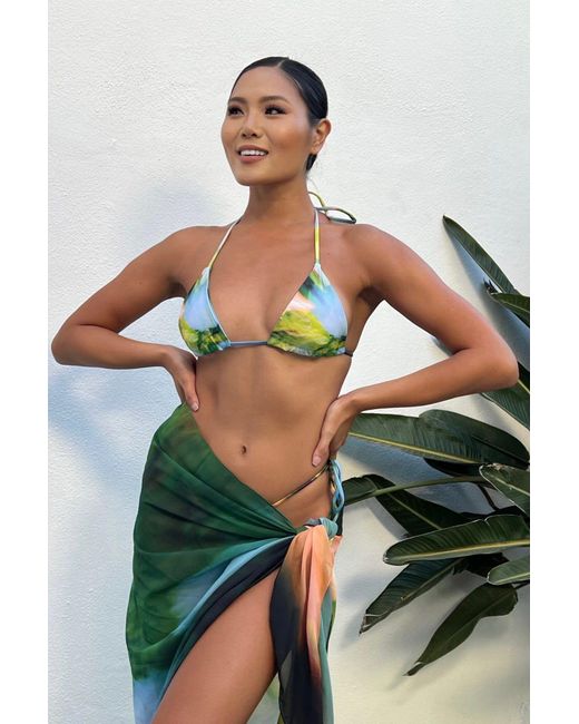 Animal Green Watercolor Sarong