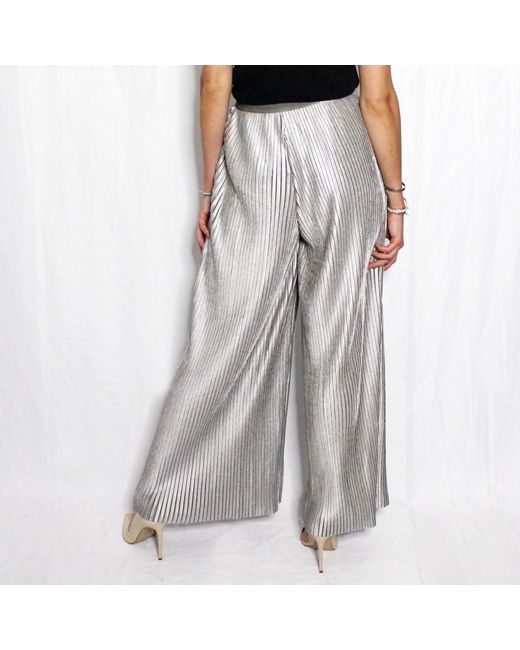 Boutique Kaotique Gray Loose High Waisted Velvet Trousers