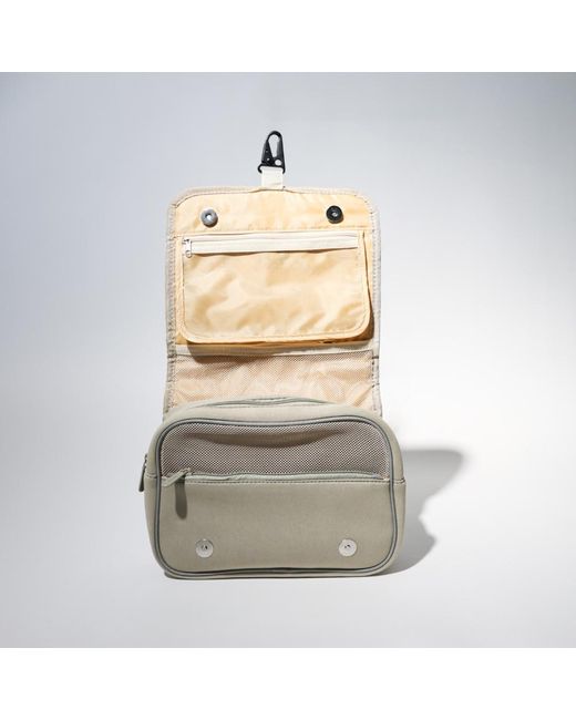 Pop Ups Brand White Toiletry Bag Taupe