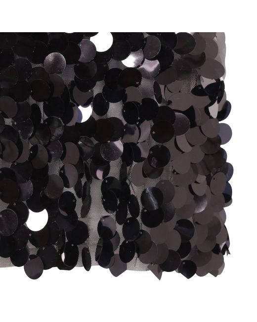 Belle -et-BonBon Black Naomi Sequin Shimmer Micro Skirt