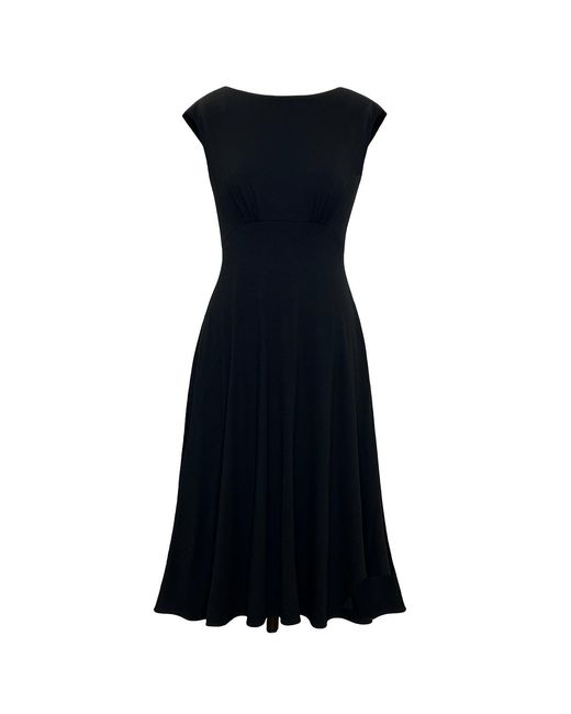 Alie Street London Black Luna Midi Dress With Pockets