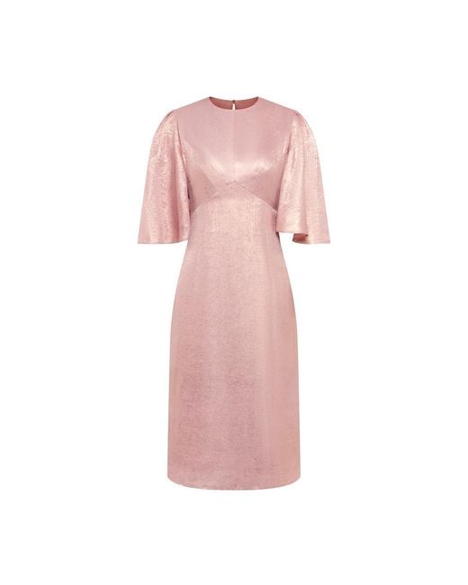 Emma Wallace Pink Mei Dress -Metallic