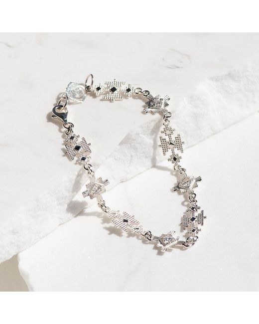 Zoe & Morgan Metallic Ayllu Bracelet Zircon