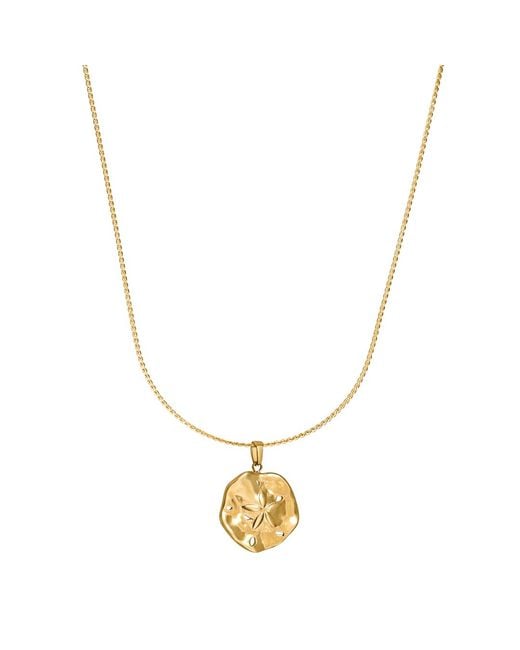 Mickey's Girl Metallic Sea Dollar Pendant Necklace