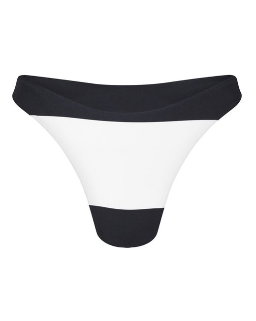 Sea_Washed White Adrienne Bikini Bottom, Reversible