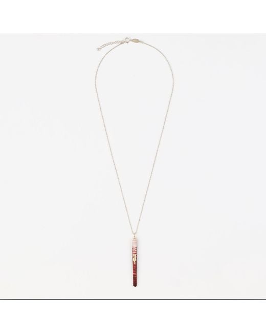 Oana Savu White Sea Urchin Spine Sterling And Necklace