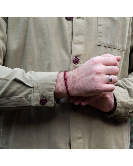 Harbour Uk Red Chunky Rope Bracelet – Handmade & Waterproof for men
