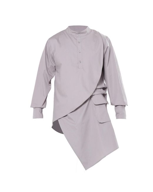 Metamorph Purple Extravagant Long Shirt for men