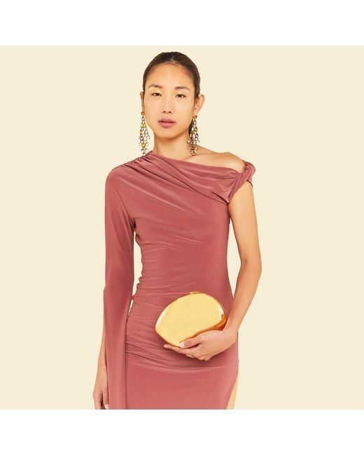 Celestine & Mae Pink Begonia Midaxi Dress