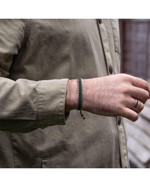 Harbour Uk Green British Connection Rope Bracelet for men