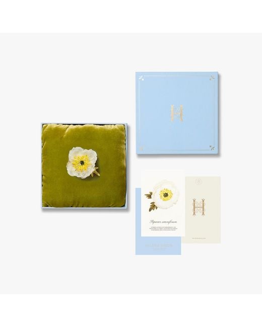 Helena Simon Metallic The Poppy Floral Brooch