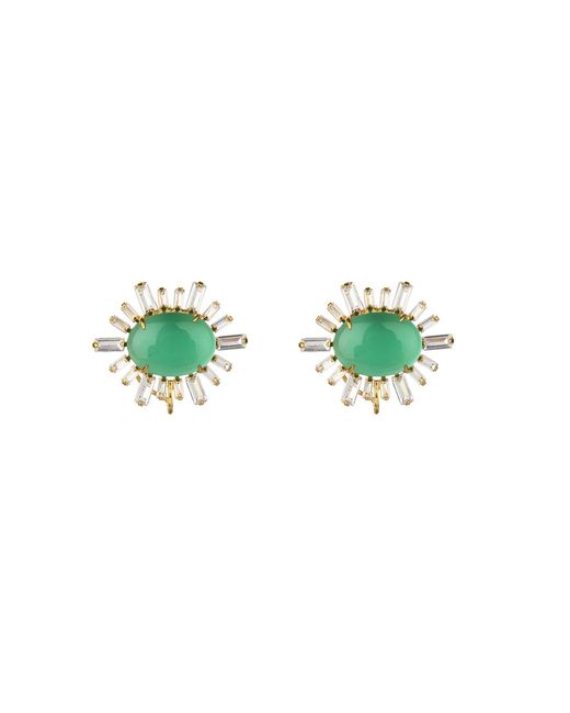 Bounkit Green Ann Margaret Earrings