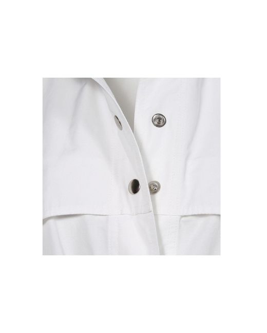 AGGI by HALEWSKI Vanda White Milk Trench Coat