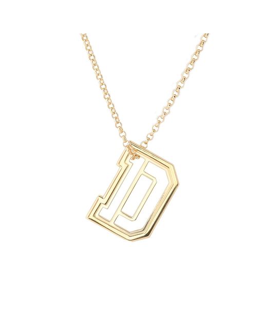 Hye Jane Jewelry Metallic Varsity Initial Necklace