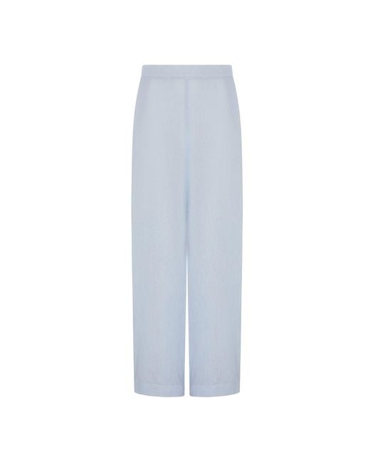 The Summer Edit Blue Jasmin Linen Trouser