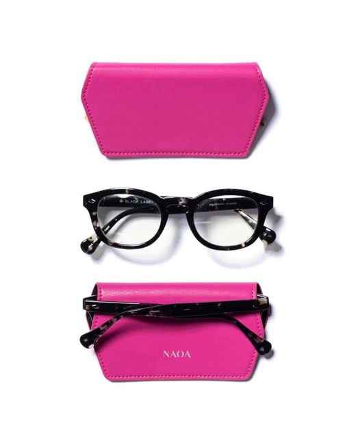 Naoa Pink Slim Glasses Case Fuchsia