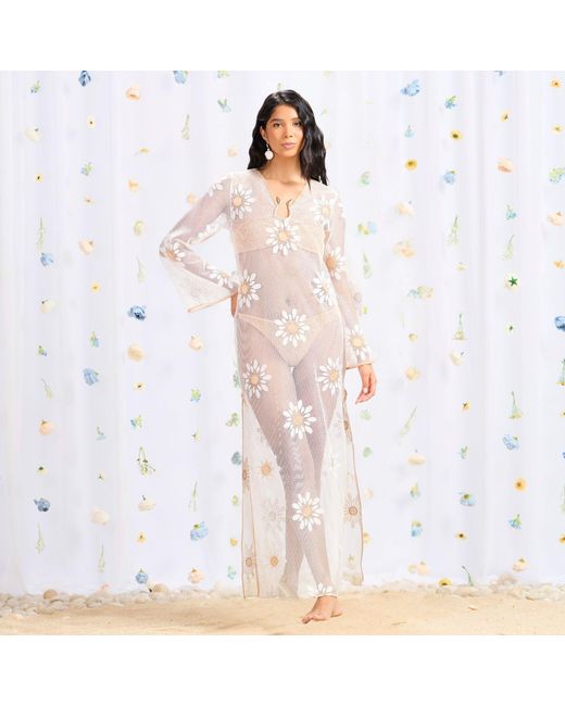 GLAM ON YOU Gray Bellis Kaftan