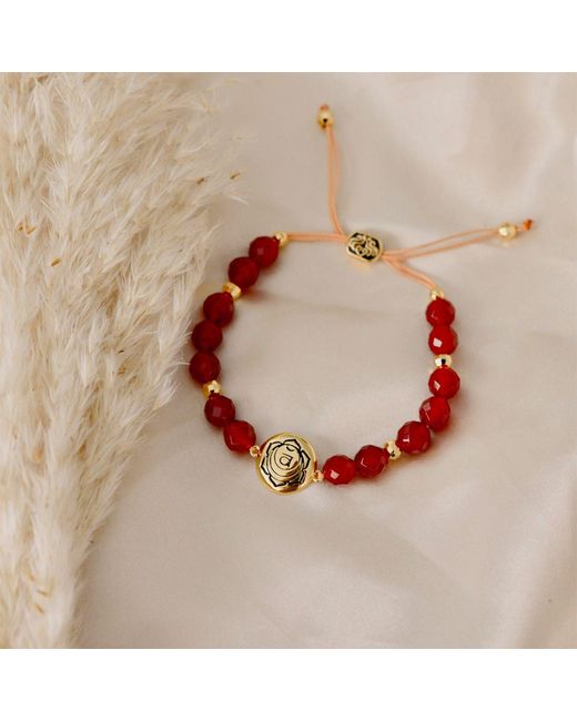 Seven Saints Red Sacral Chakra Carnelian Abundance & Creativity Bracelet