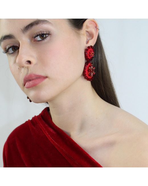 PINAR OZEVLAT Red Flower Drop