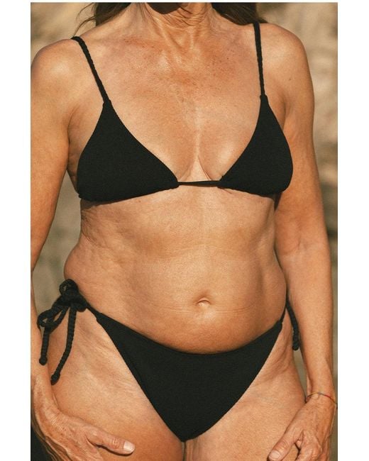 Aqva Swimwear Black Tortuga Bikini Top