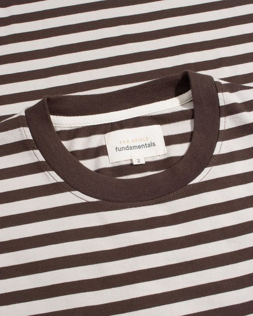 Far Afield Brown Ringer Stripe T-Shirt for men