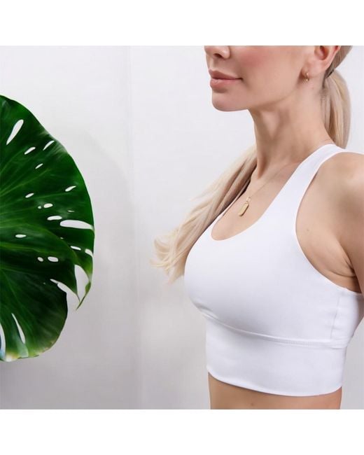 Enact White Bianco Open Back Top