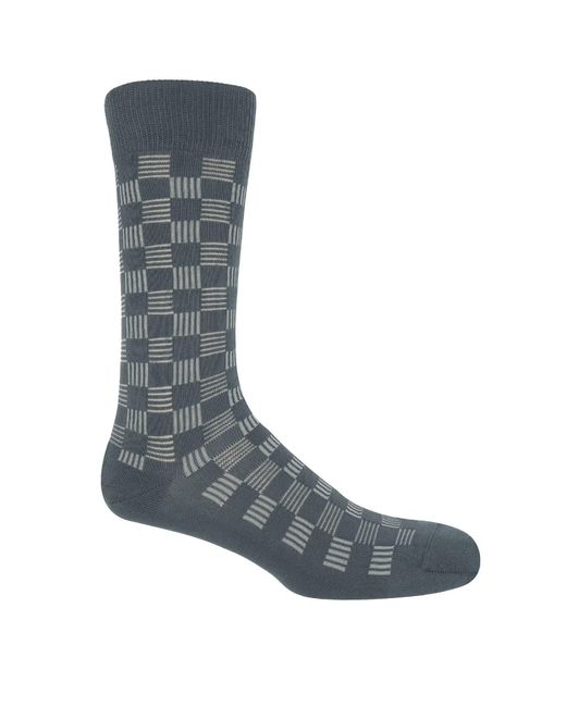 Peper Harow - Made in England Blue Battenberg Socks – Bundle for men