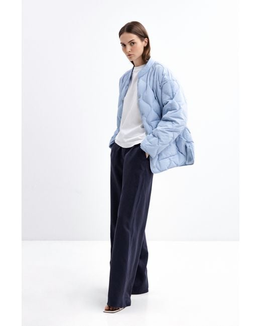 InAvati Blue Oversized Sky Down Jacket