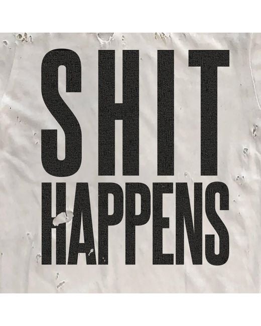 Other Uk White Shit Happens Thrasher T-Shirt