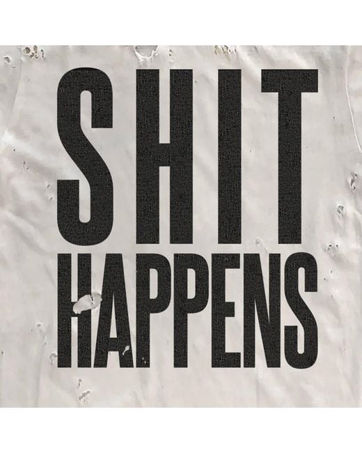 Other Uk White Shit Happens Thrasher T-Shirt