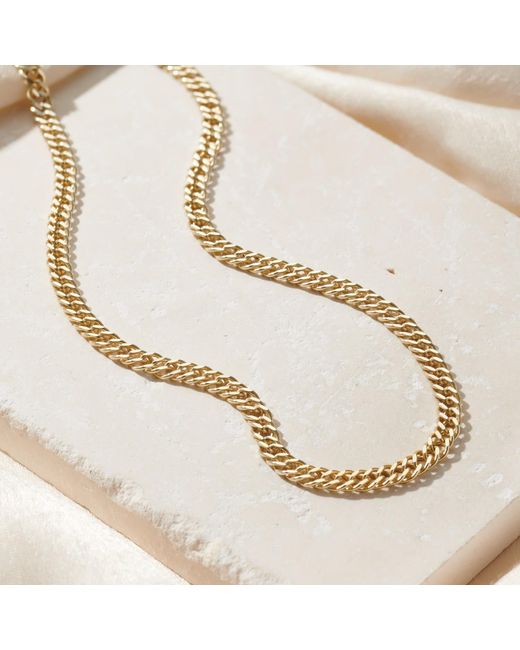 Posh Totty Designs Metallic Double Curb Chain Necklace