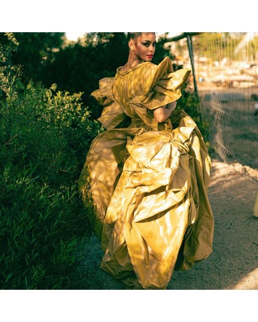 Miro Misljen Yellow Balloon Dress