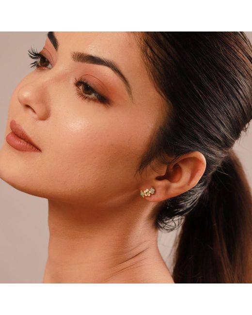 GEM BAZAAR Yellow Fleury Huggie Hoops