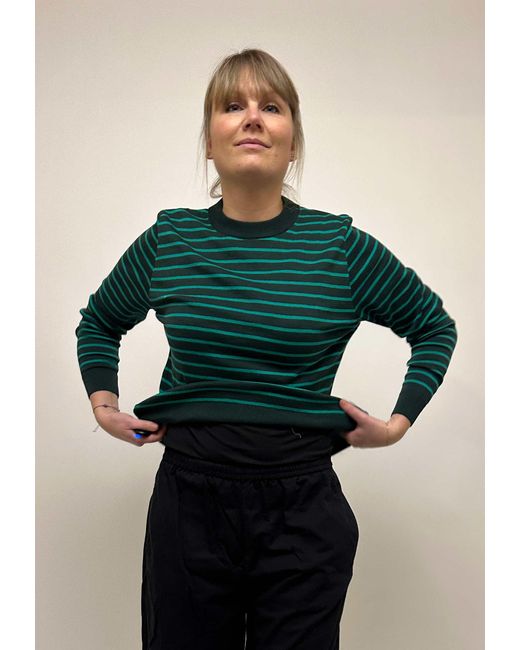 GROBUND Green Marie Knit Blouse