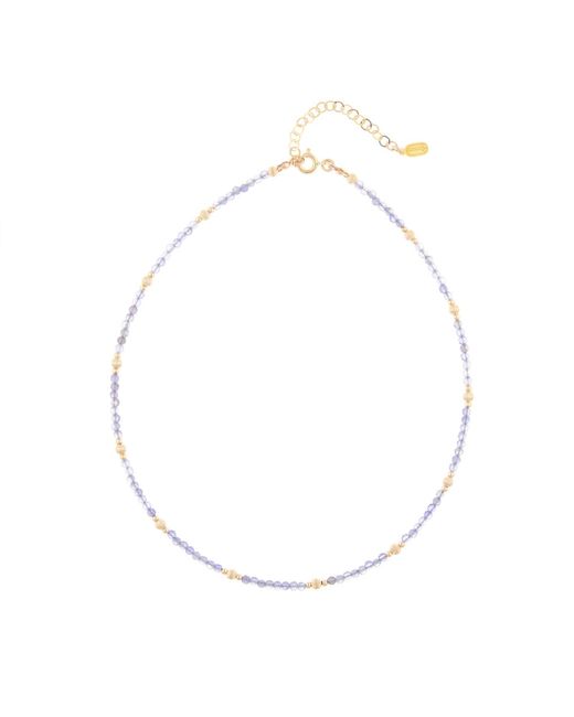 Inari Jewellery White Celestial Choker Necklace Iolite Gemstone
